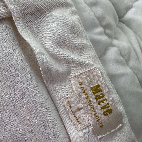 3x Maeve by Anthropologie cream mini skirt - Picture 2 of 4